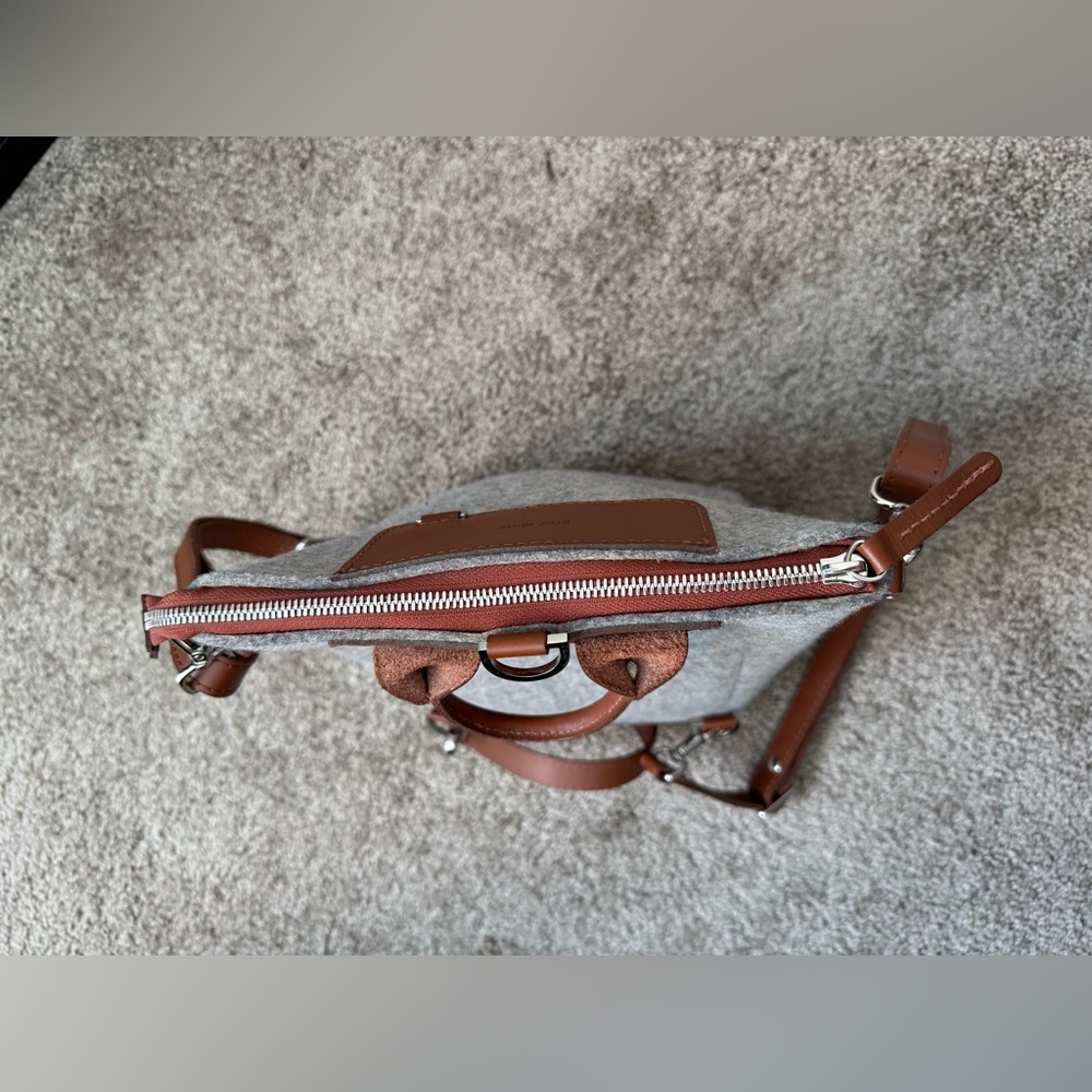 GRAF LANTZ MINI BEDFORD Merino Wool BACKPACK, Sienna leather - Picture 10 of 16